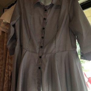 Peplum button up shirt